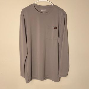 Dickies Light Grey 1 Pocket Crew Neck T Shirt Men's Size M